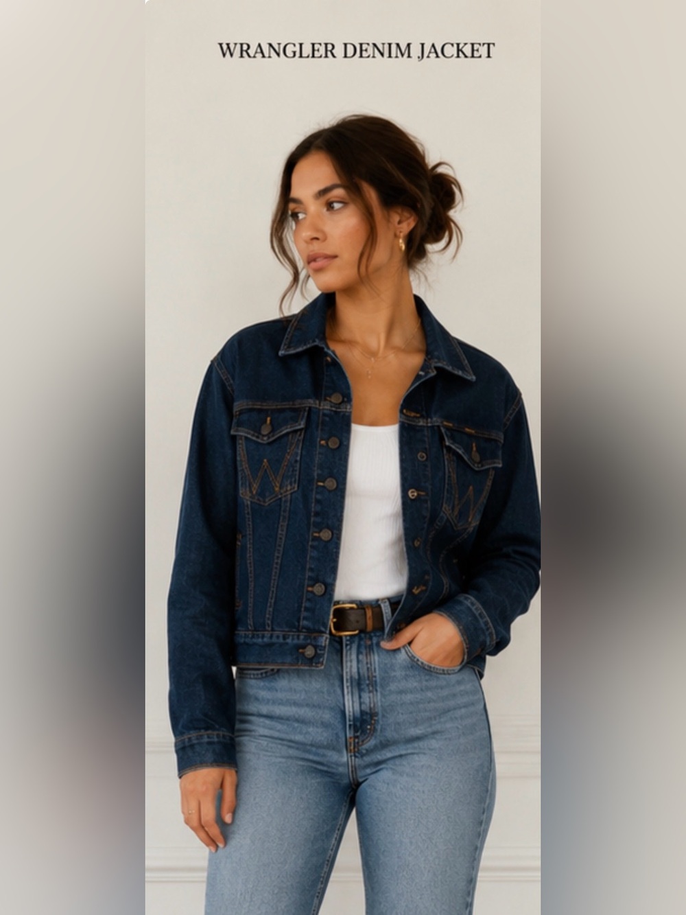 Wrangler Dark Indigo Denim Jacket for Women